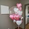 Pink & Silver Heart Balloons – 18-Inch Pearl Pink and Silver Foil Balloons (12PCS)